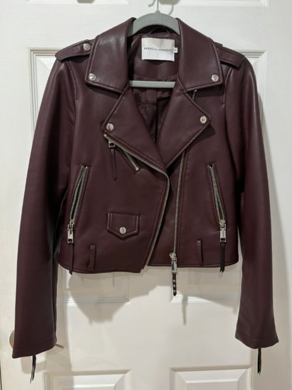 Women’s Rebecca Minkoff Faux Leather Moto Jacket